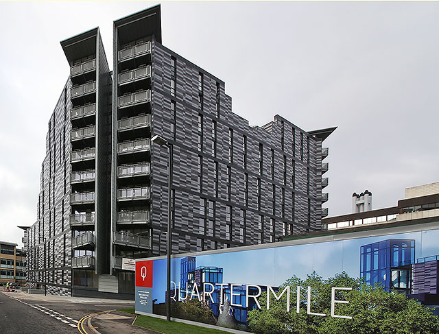 New Development at Quartermile, Edinburgh  -  on the site of the old Royal Infirmary of Edinburgh at Lauriston Place  -  October 2013