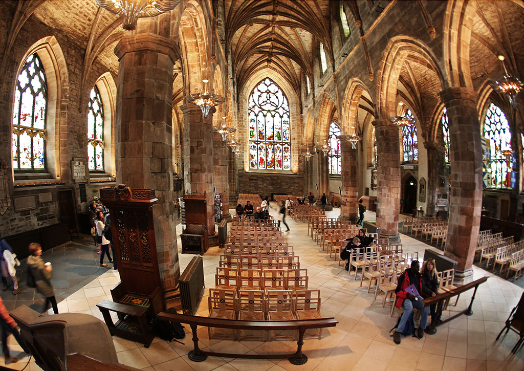 View from the Pulpit at St Giles' Church,  Edinburgh  -  looking east