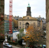 Building work in front of St Patrick's Church, Cowgate, Edinburgh  -  Photograph  -  November 2007