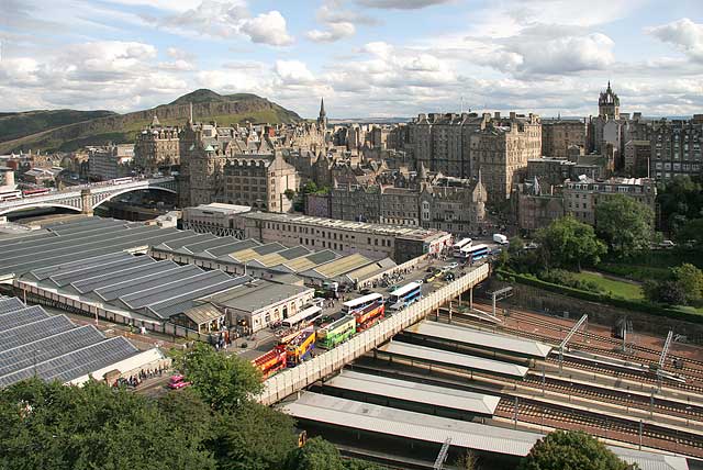 View from the Scott Monument, looking se  -  August 2009