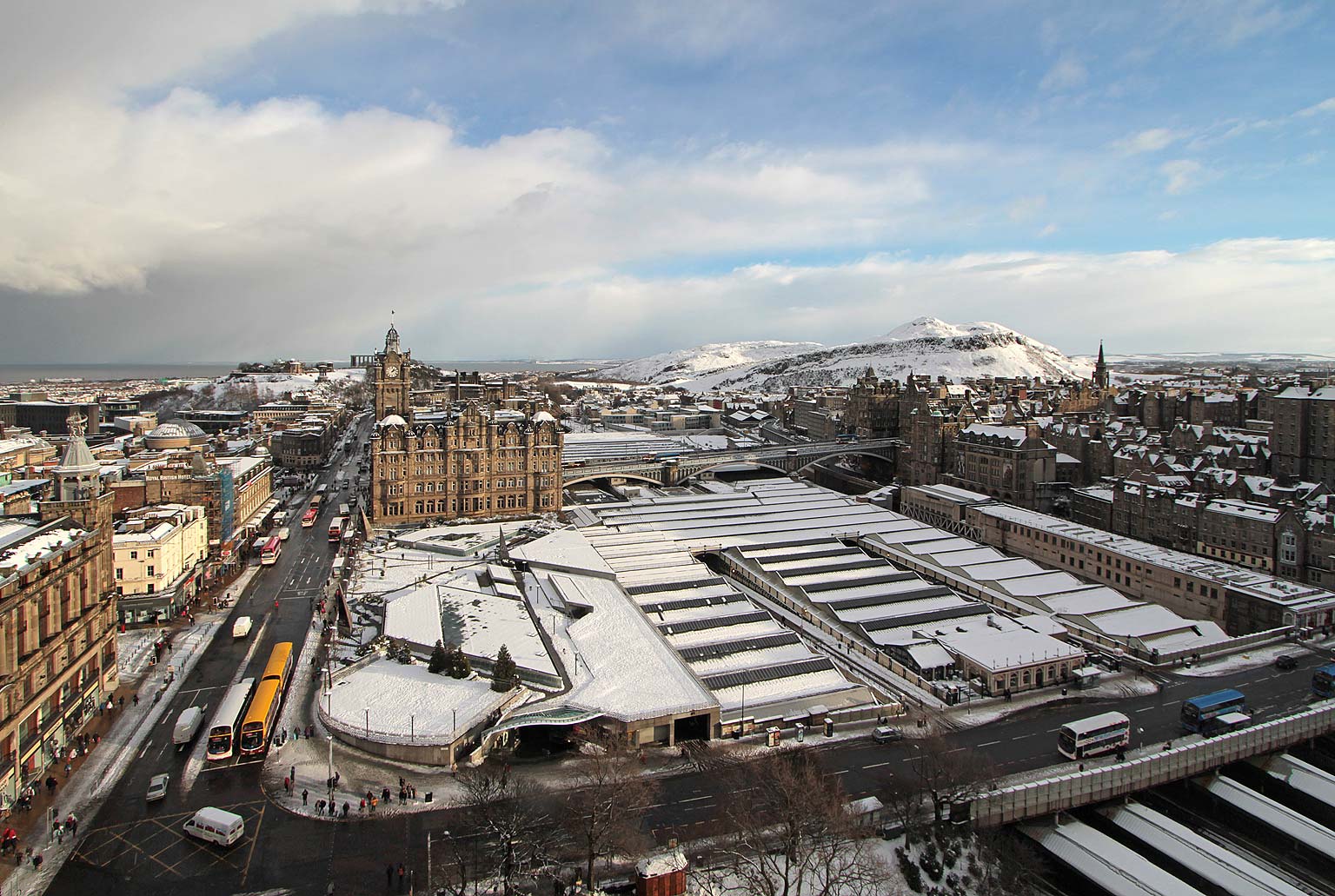 View from the Scott Monument, looking north  -  November 2010