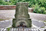 Stones from the Sinclair Fountain, installed at Steadfastgate, beside Gosford Place, Bonnington, Edinburgh