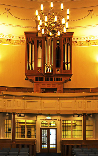 Organ Pipes and Church Entrance,  St Andrew's and St George's West Church, George Street, Edinburgh