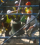 St Andrew's & St George's Church  -  September 2003  -  Removing the Bells - 6
