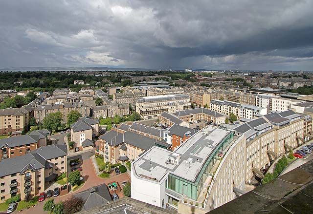 View from the top of the tower at St Stephen's Church, Stockbridge, looking NE - 2010
