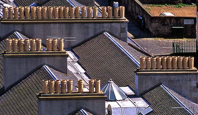 View from the roof of St Stephen's Church Tower, looking to the south-east