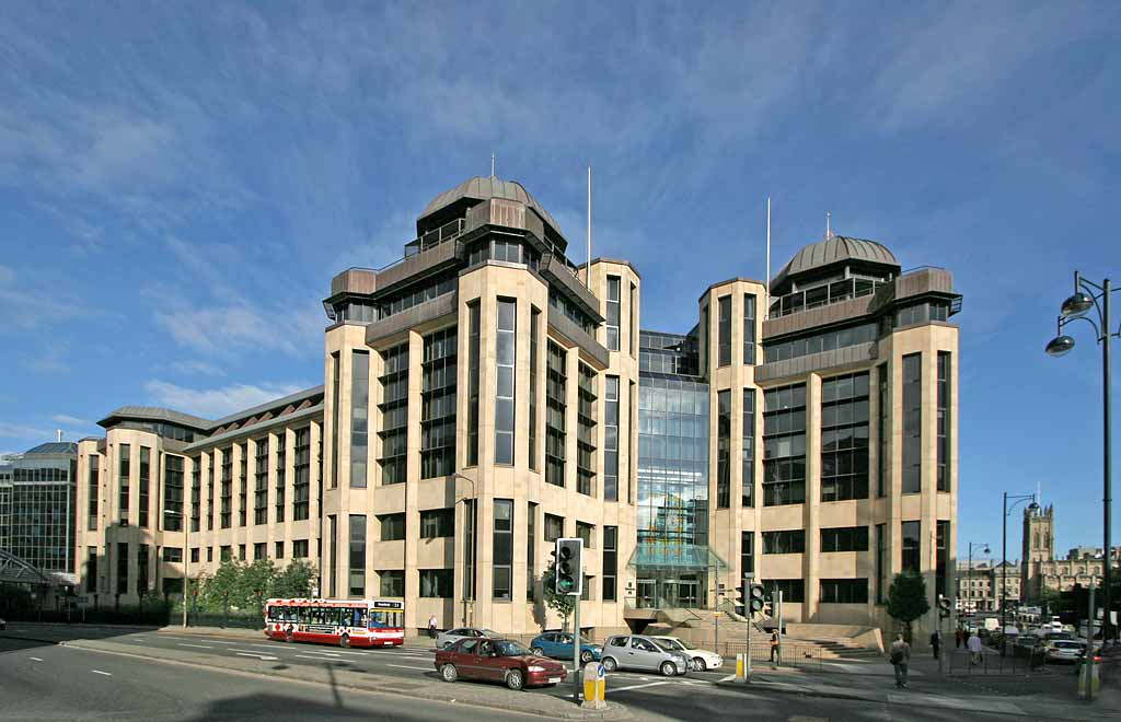 Standard Life House - 30 Lothian Road, at the corner of Lothan Road and the Western Approach Road
