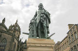 Statue of Adam Smith, beside the Mercat Cross in the Royal Mile  -  July 4, 2008