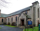 St Aidan's Church, Stenhouse, including garden and church notice