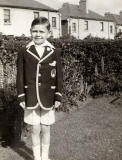 Ed Thomson dressed for Sports Day, 1936, at Wardie School