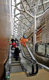 Newly installed escalators at Waverley Steps, leading from Edinburgh Waverley Station to Princes Street  -  2012