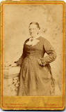 Bashford  -  carte de visite  -  lady  -  card with tower on the back