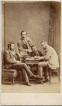 Carte de visite by Adam Diston  -  1871-1877  -  Four Men