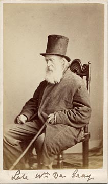 Carte de visite by Adam Diston  -  1871-1877  -  Portrait of de Gray
