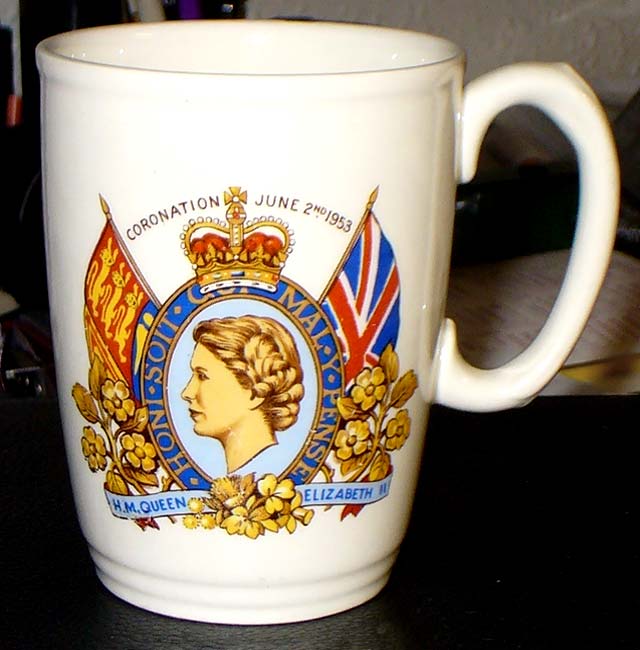 Souvenir Coronation Mug, 1953