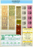 A selection of Edinburegh Bus + Tram Tickets - 930s to 1990s