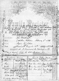 A page from the Family Register in John Horsburgh's family Bible  -  Details of the marriage between John Horsburgh and Agnes McIntosh
