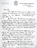 Letter from Baden-Powell to William Tyrell, Leith