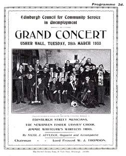 Usher Hall Grand Concert, 1933  -  Progaramme Cover