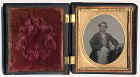 Ambrotype Photo in Union Case  -  inside of case