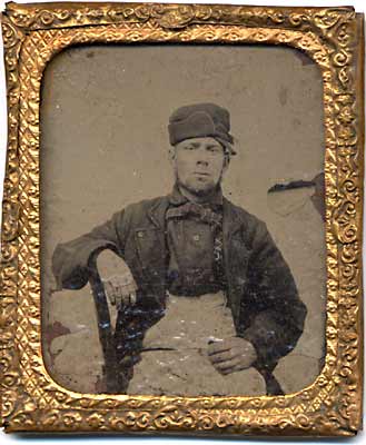 Tintype Photo of Man  -  framed