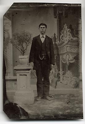 Tintype Photo of Man  -  unframed