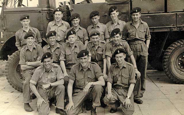 Pilton and Granton REME boys at Newquay TA Camp July 1951
