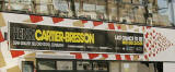 Advert for Cartier -Bresson exhibition on the side of a bus  - November 2005