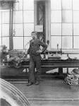 An unknown worker at SMT's Fountainbridge Depot  -  June 1914