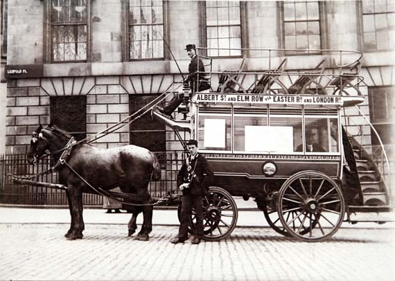 Horse bus in Leopold Place