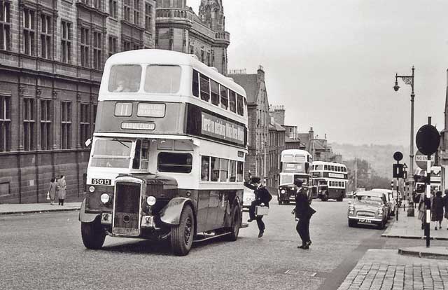 Buses in North Saint Andrew Street - possibly around the early-1960s