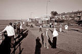 Open-top bus excursion to North Berwick - Photo stop at Eastfield Terminus, Joppa