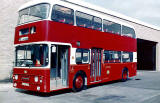 Bus No.522, newly painted and standing in the yard outside Seafield Paintshop