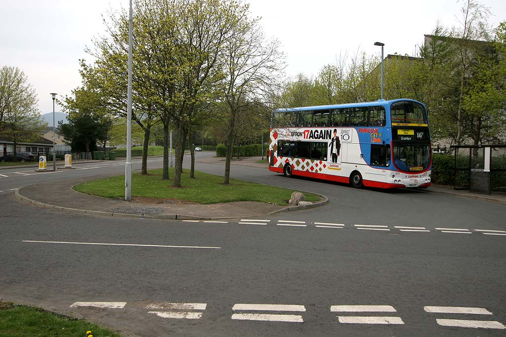 Lothian Buses  -  Terminus  -  Penicuik Ladywood  -  Route 47