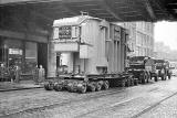 Transformer from Bruce Peebles being delivered to Portoebllo Power Station on Jne 12, 1952