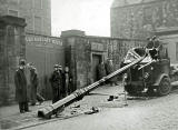 Fallen Lamp Post Accident  - Outside Queensberry House, Canongate  -   December 26, 1946 