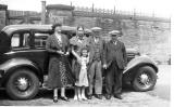 The Leckie Family and Car, around 1937