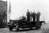 A Lothian Lorry requisitioned from Edinburgh Fire Brigade during WWI to form part of a mobile coastal defence system