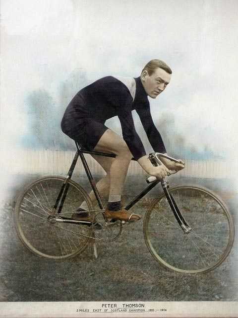 Peter Thomson  -  3 Miles Cycling Champion  -  East of Scotland, 1905-06