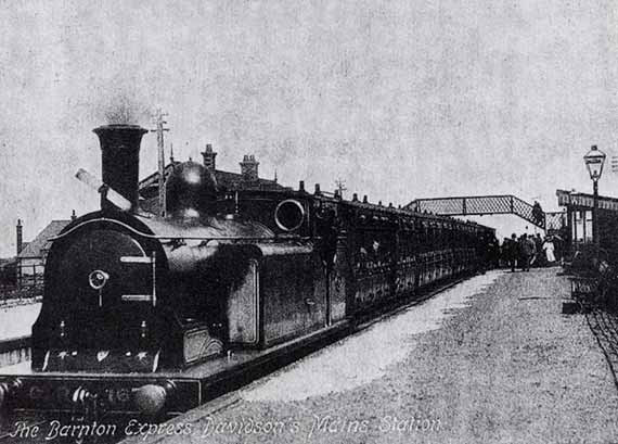 A Caledonian Railway train at Davidson's Mains Station