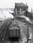 Zoom-in to a photograph of Granton Gas Works Station and Yard  -  1934