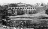 Railway photos - Postcard - The Viaduct and Golf Course, Glencorse