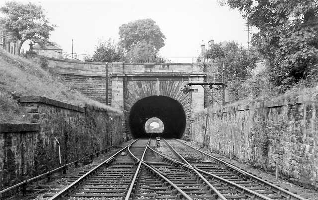 Railway photos  -  Trinity tunnel, south end  -  September 1967