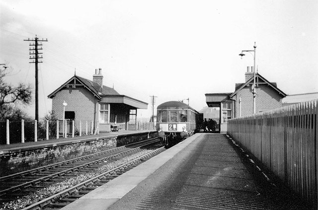 Piershill Station,Edinburgh,  looking east  -  early-1964