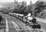 The Railway through Princes Street Gardens  -  1958