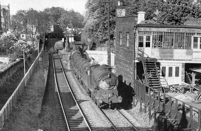 Edinburgh Railways  -  Newington Station  -  A freight train in 1964