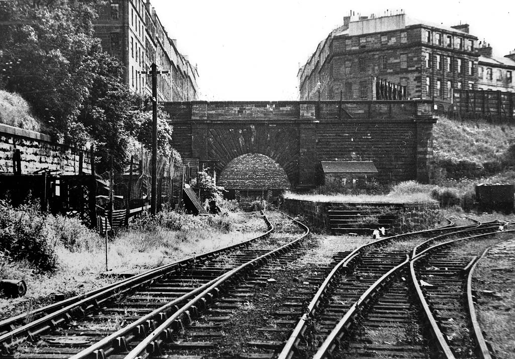 Scotland Street Station photographed around 1960