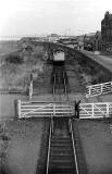 Looking to the east at Seafield Level Crossing  -  Photograph taken from the foodbridge over the railway  -  when?