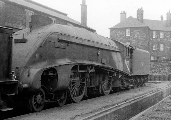 Loco 60027, 'Merlin'  -  Photographed at at St Margaret's Depot, Summer 1964