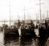Three Minesweepers at Granton Harbour